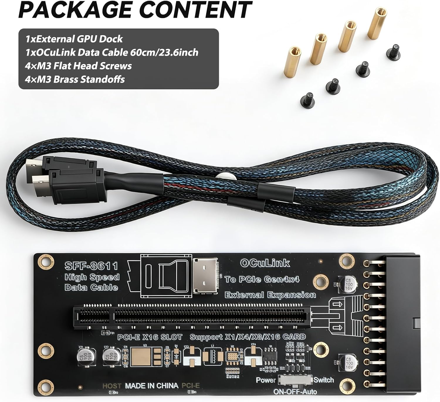 OCuLink PCIe 4.0 X4 64Gbps SFF - Oculink Egpu Mini Pc incelemesi ve fiyatı