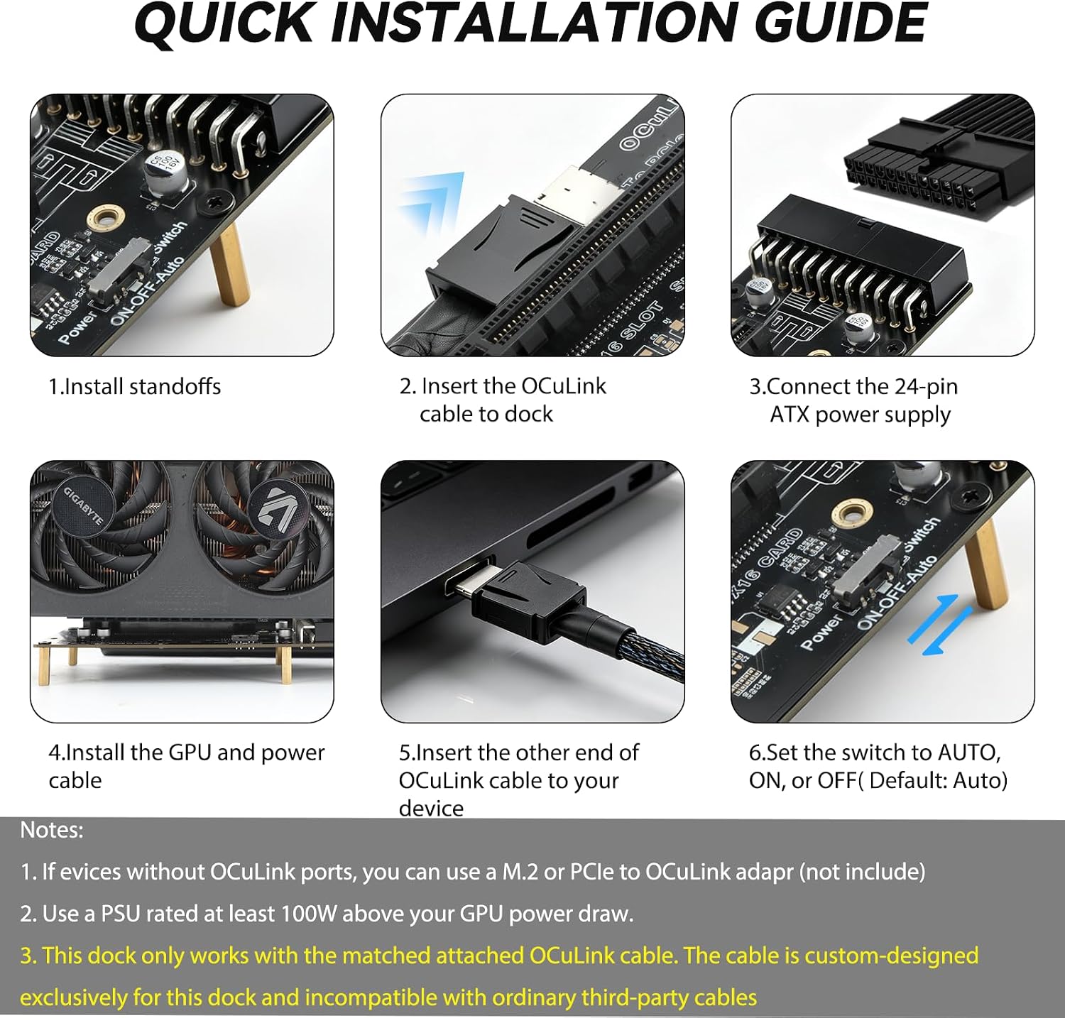 OCuLink PCIe 4.0 X4 64Gbps SFF - Oculink Egpu Mini Pc incelemesi ve fiyatı