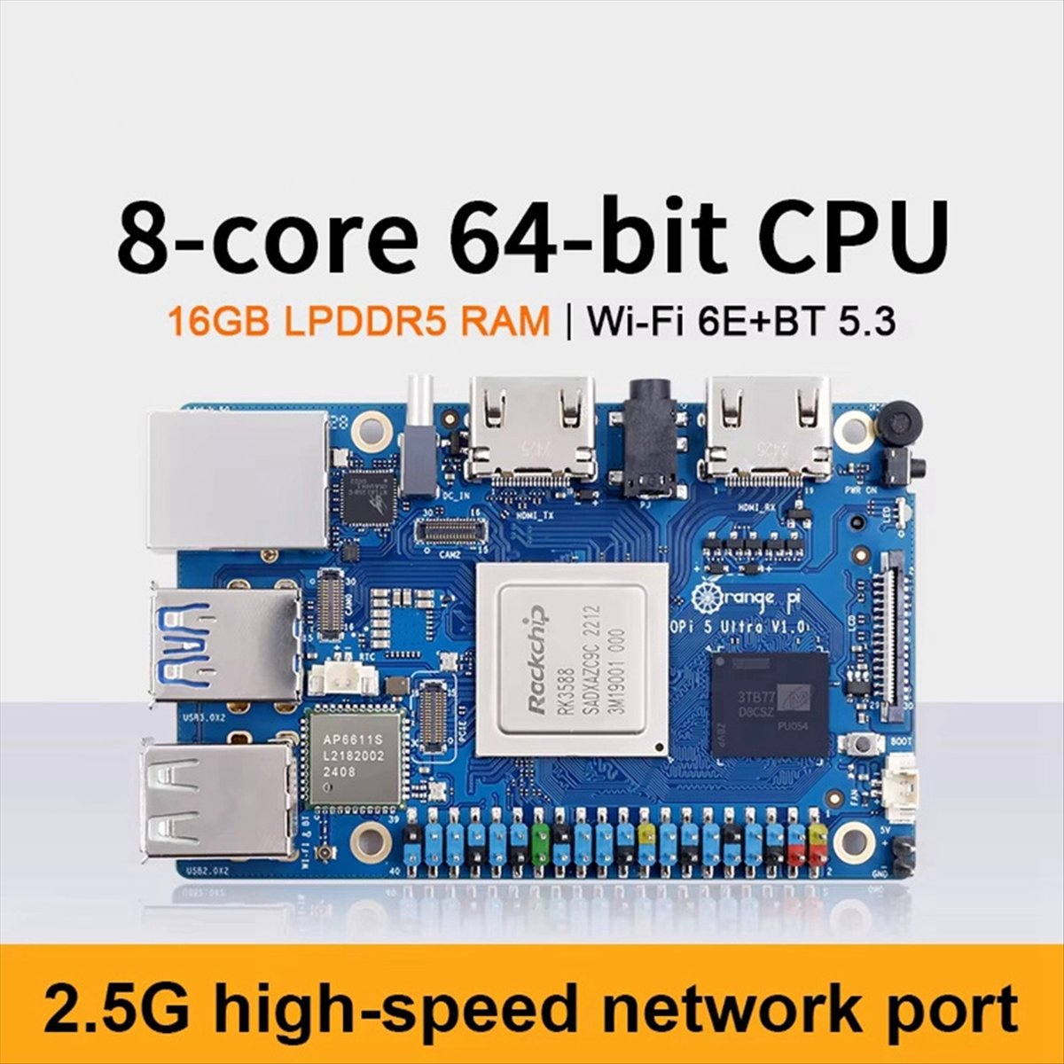 DT75BG 5 Ultra Geliştirme Kart - Rockchip Rk3588 Development Board incelemesi ve fiyatı